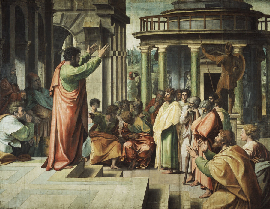 Sankt Paul prædiker i Athen - Raphael Sanzio