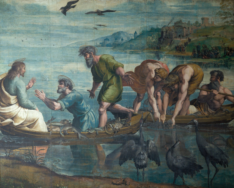 Den mirakuløse fiskeri - Raphael Sanzio