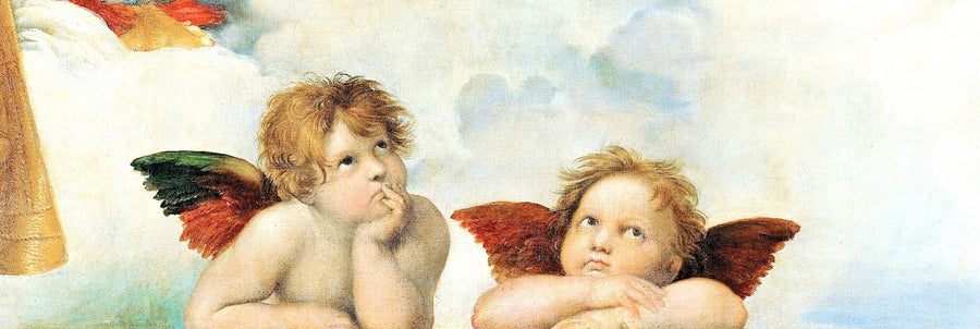 Sixtinske Madonnaens Kærkomne Engle - Raphael Sanzio