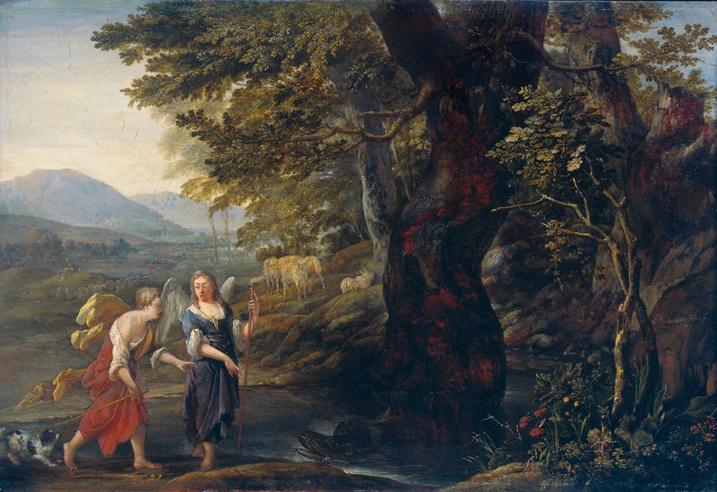 Tobias et l'ange - Eglon van der Neer