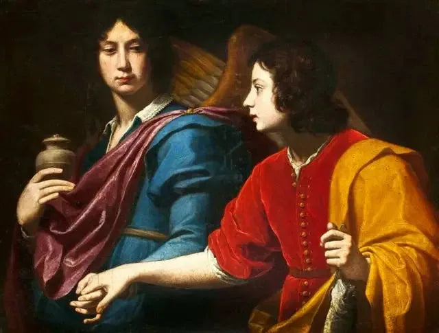 Tobie og ærkeenglen Raphael. - Lorenzo Lippi