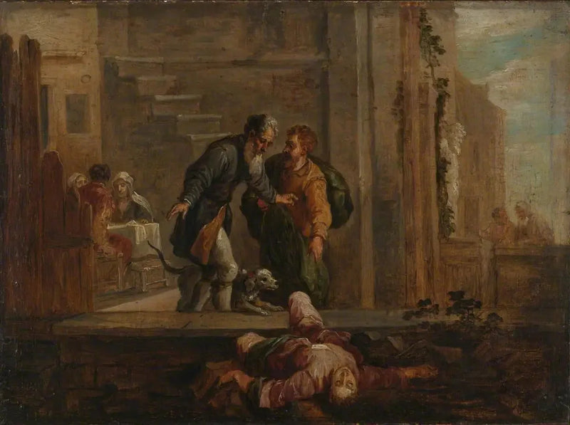 Tobie og den døde israelit (efter Domenico Fetti) - David Teniers den Yngre