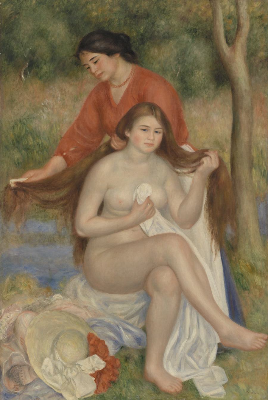 Badende kvindes toilet - Pierre-Auguste Renoir