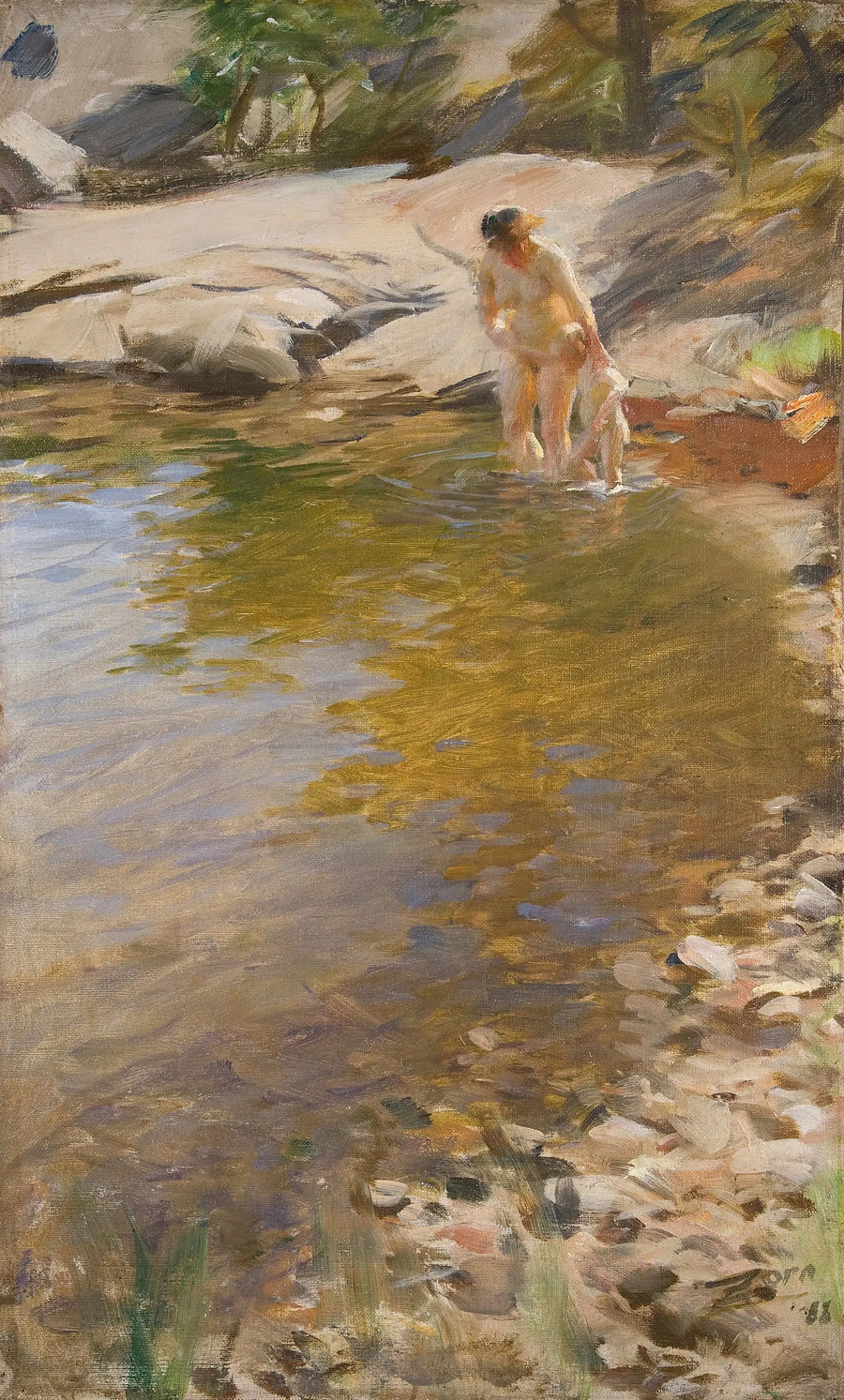 Morgen toilet - Anders Zorn