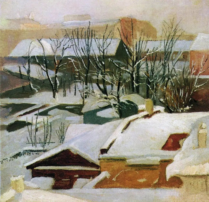 Byens tage om vinteren - Ivan Chichkine