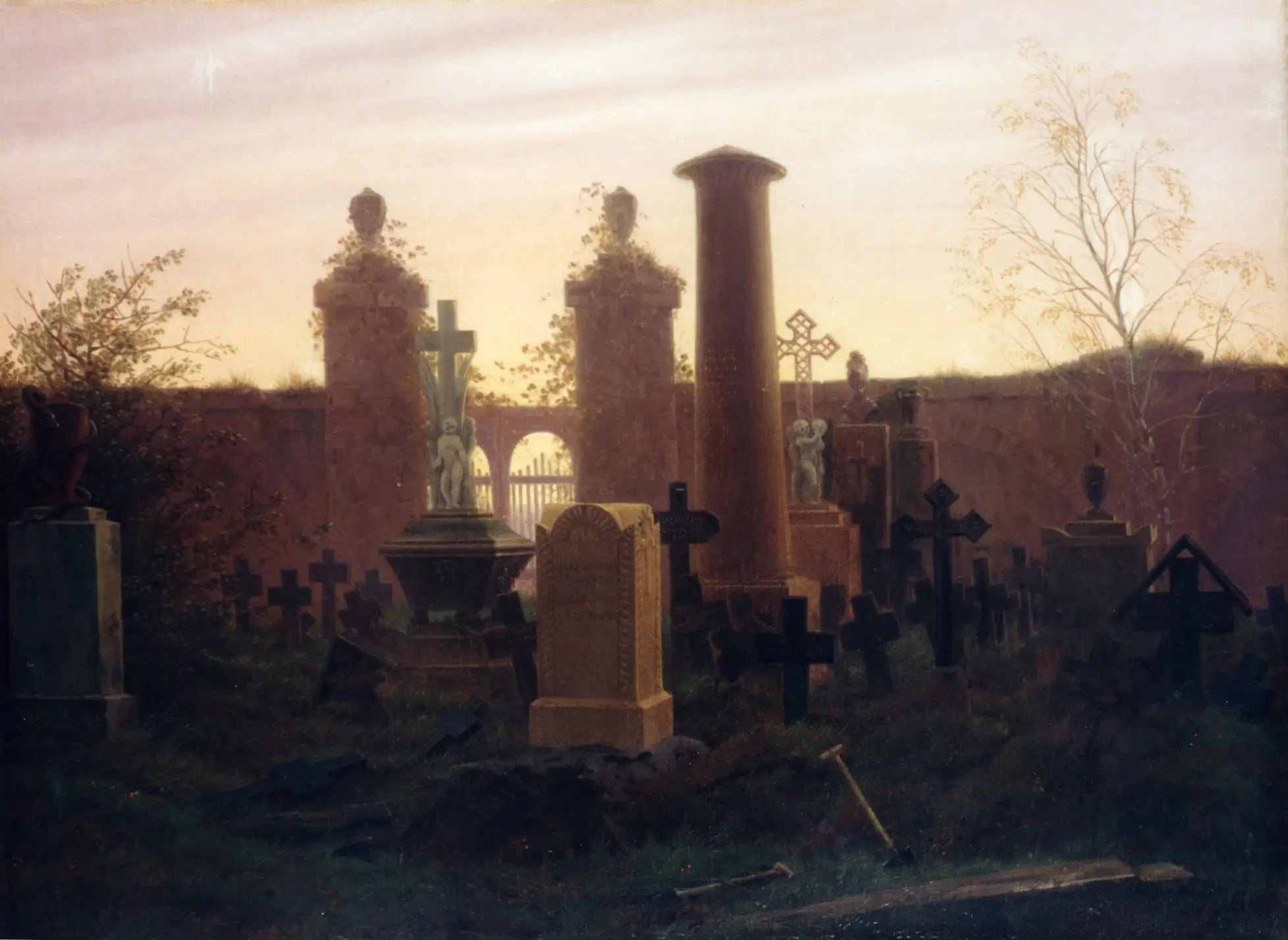 Reproduction du tableau « tombe de Kügelgen - Caspar David Friedrich » par Alpha Reproduction en peinture à l’huile