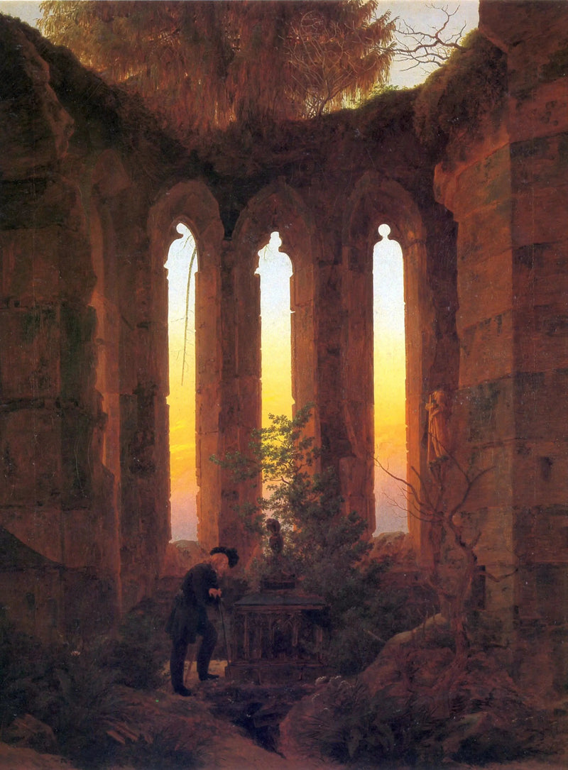 Hutten's grav - Caspar David Friedrich