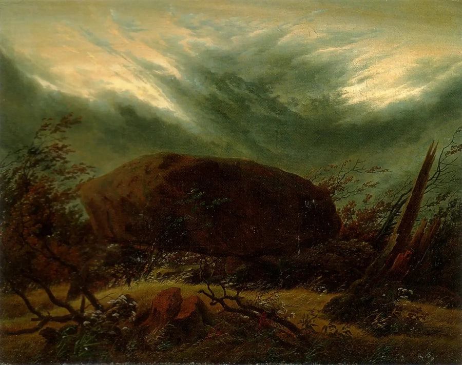 Gravsted hun om efteråret - Caspar David Friedrich