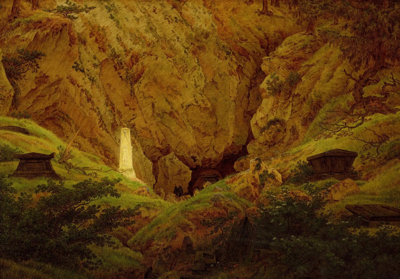 Frihedskæmpernes grave - Caspar David Friedrich