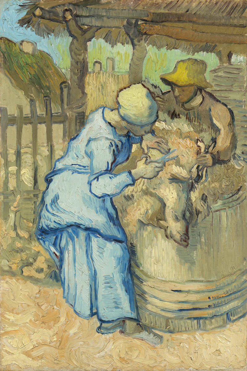 Fåreklipperen (efter Millet) - Vincent van Gogh