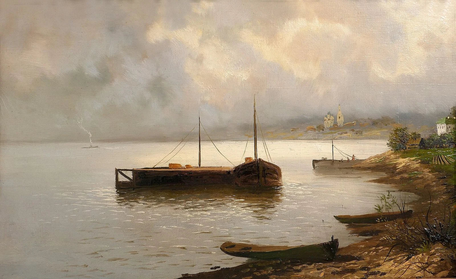 La Volga, peinture de Isaac Levitan