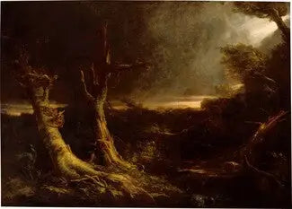 Tornado i en amerikansk skov - Thomas Cole
