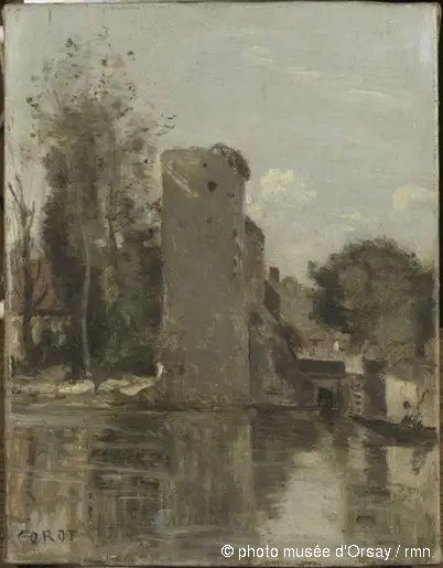 Tour ved vandkanten - Jean-Baptiste Camille Corot