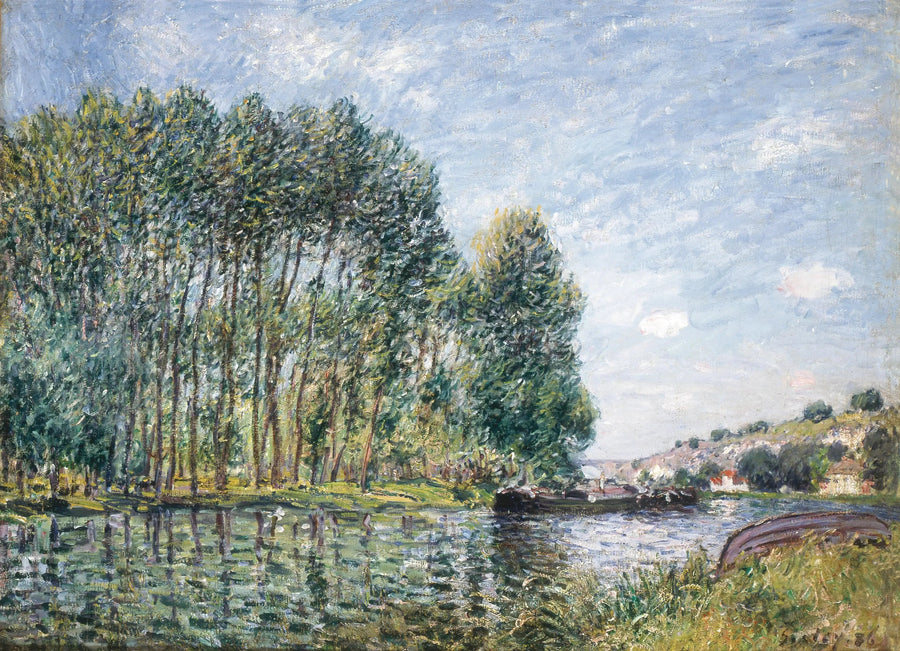Drejning af Loing ved Moret - Alfred Sisley