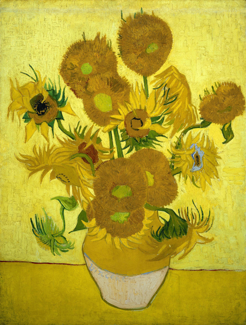 Stilleben: Vase med femten solsikker - Vincent van Gogh
