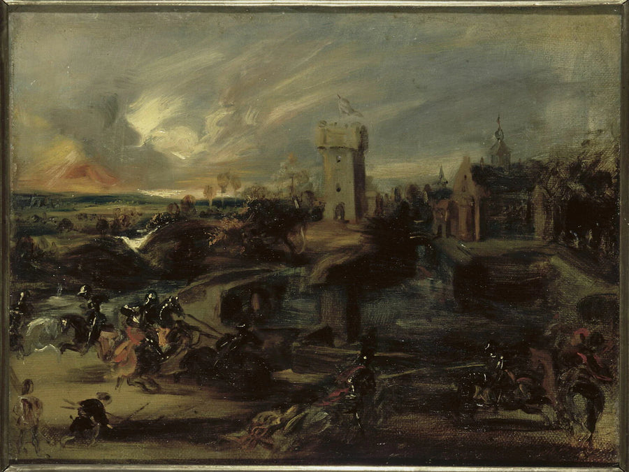 Le Tournoi, d'après Rubens - Louis-Henri-Hippolyte Poterlet