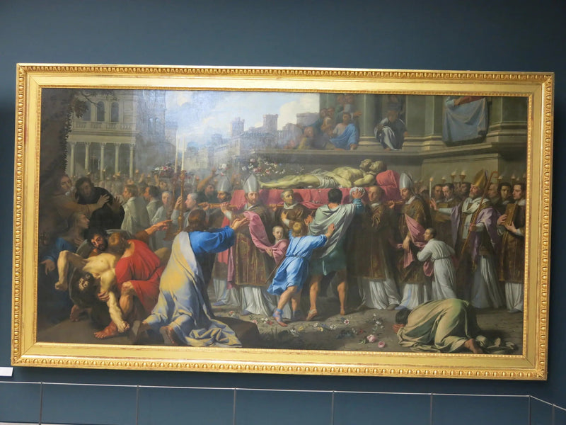 Oversættelse af helgen Gervais og helgen Protais' kroppe - Philippe de Champaigne