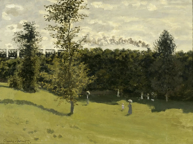 Tog i W153 landskabet - Claude Monet