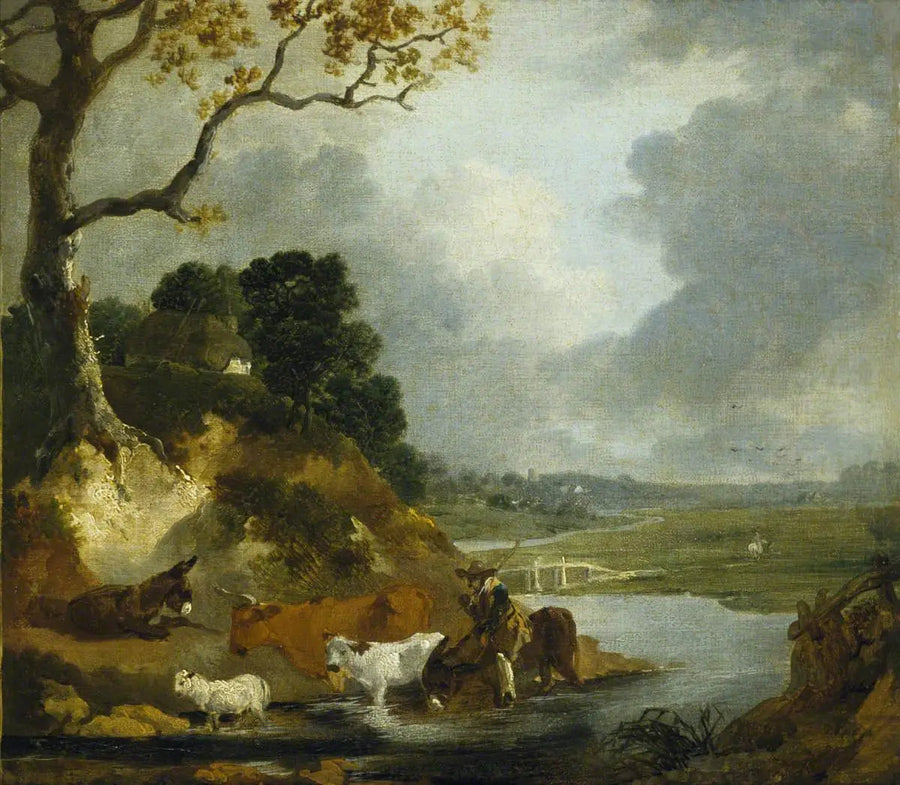 Krydsning af bækken - Thomas Gainsborough
