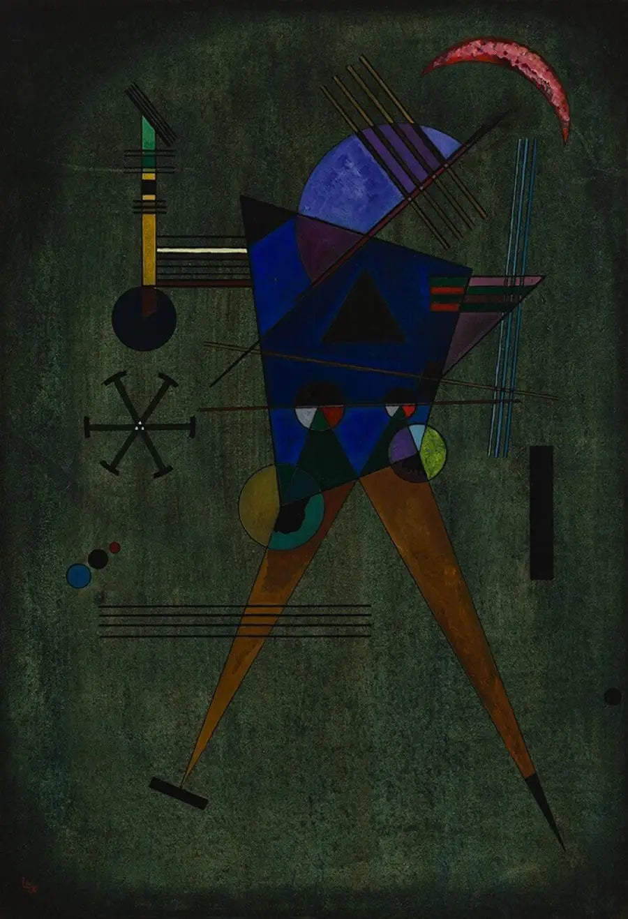 Sort trekant - Vassily Kandinsky