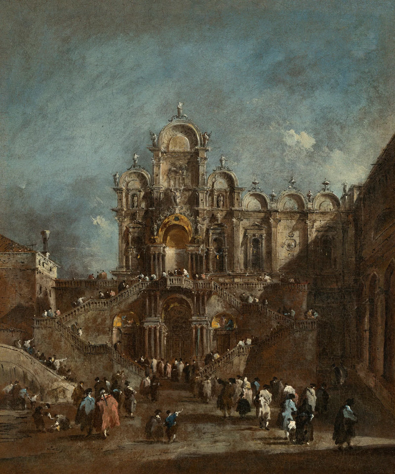 Midlertidig tribune ved Campo San Zanipolo, Venedig - Francesco Guardi