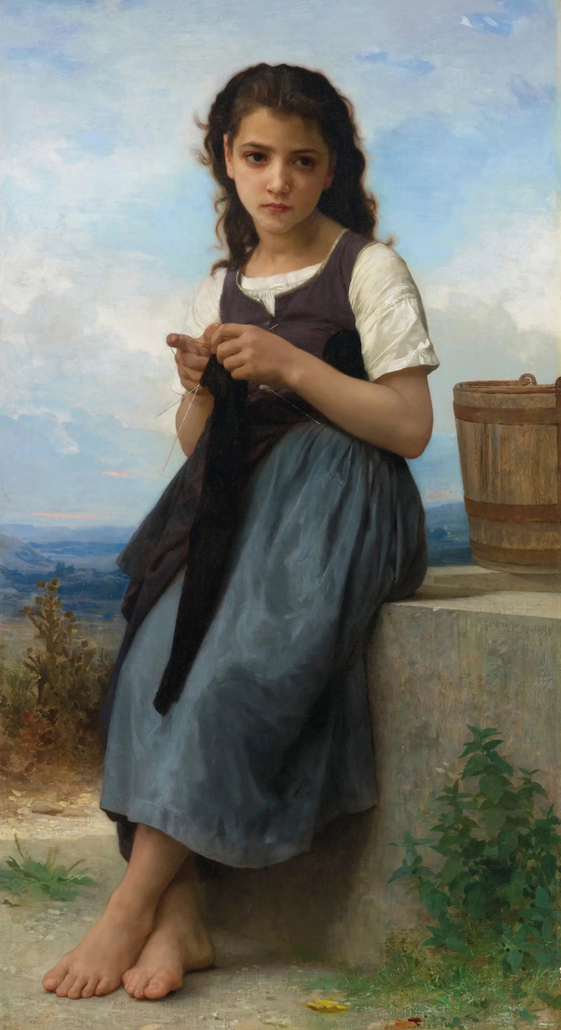 Strikkerske - Bouguereau