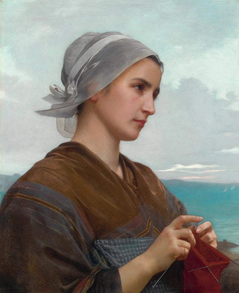 Bretonsk Strikker - Bouguereau