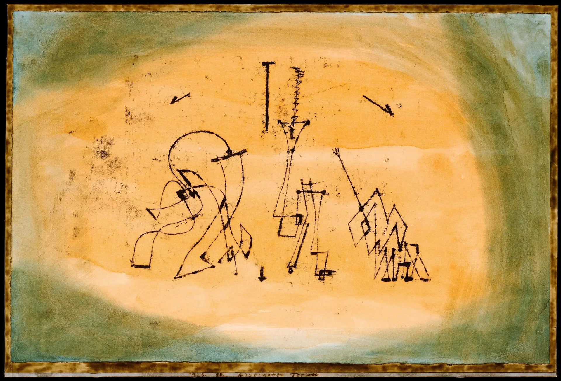 Trio abstrait - Paul Klee image 1 copie de tableau peinte à la main