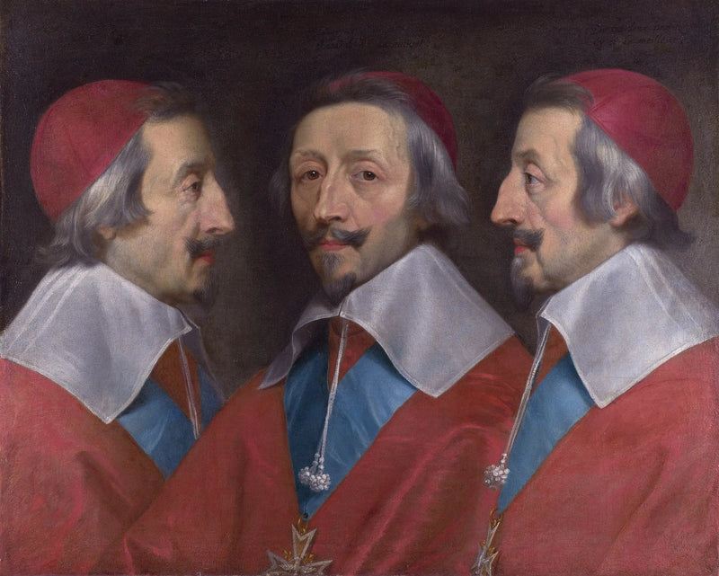 Tredobbelt portræt af kardinal Richelieu - Philippe de Champaigne