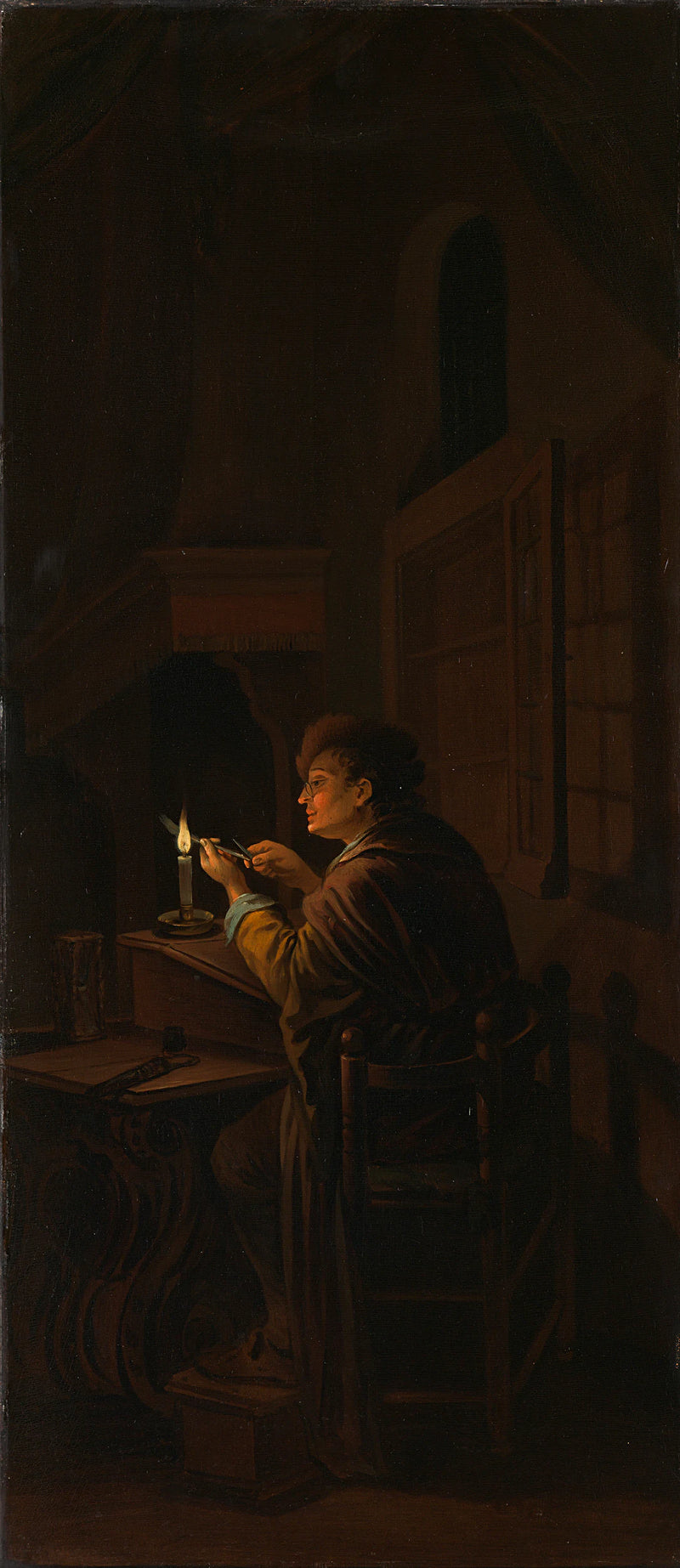 Triptyque avec allégorie sur l'éducation artistique - Willem Joseph Laquy