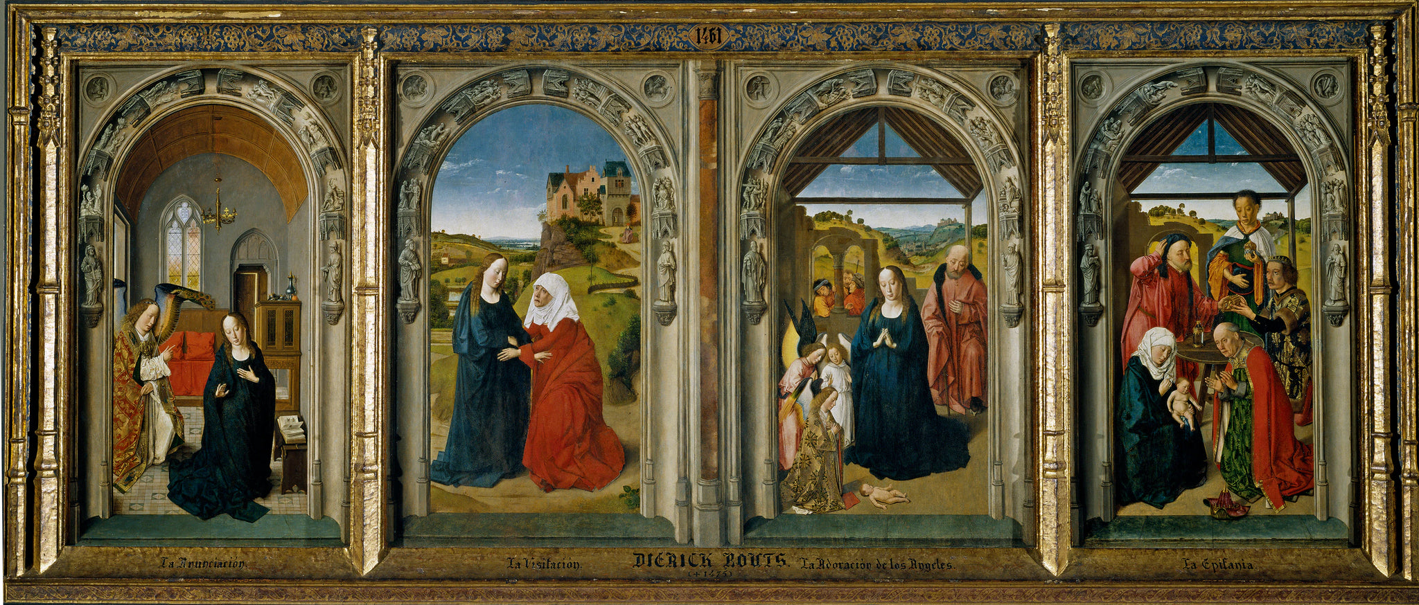 Triptyque avec scènes de la vie de la Vierge - Dirk Bouts