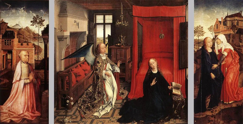 Triptyk af Annoncingsscenen - Rogier van der Weyden