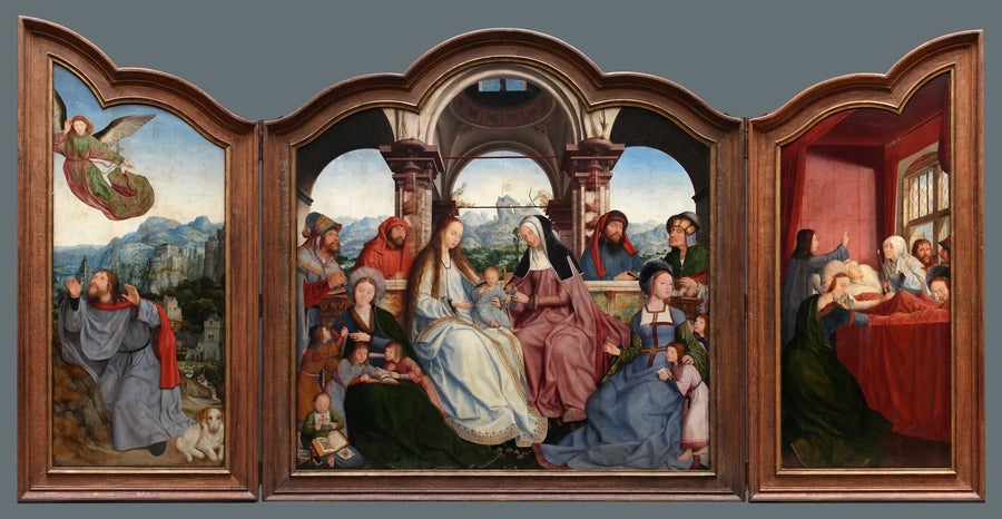 Triptyk af Søsterkoret af Sankt Annæ i Leuven - Quentin Metsys