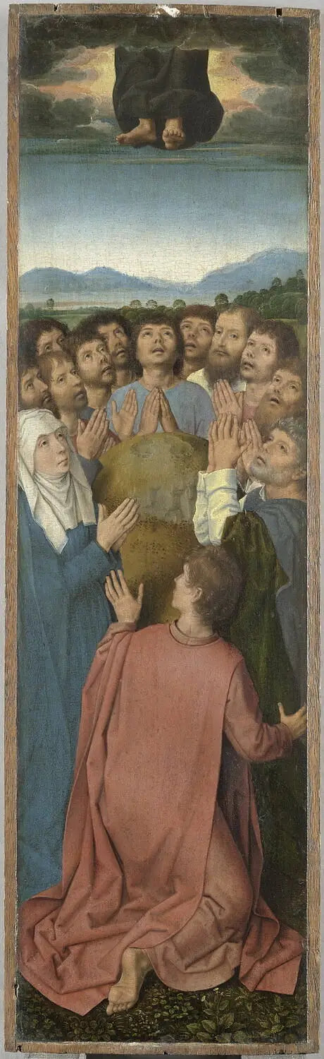 Triptyk af Opstandelsen: Kristi Himmelfart - Hans Memling
