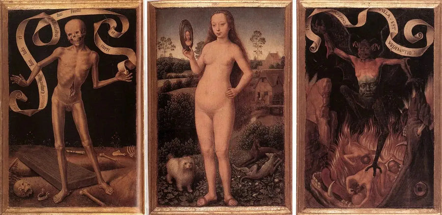 Jordisk Vanitets Triptyk - Hans Memling