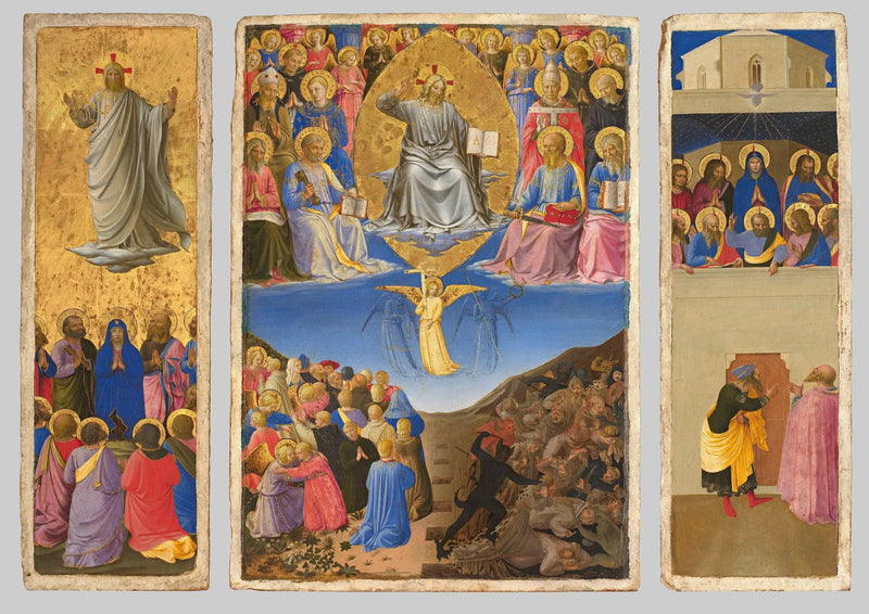 Triptyk af Dommedag, Himmelfart og Pinse - Fra Angelico