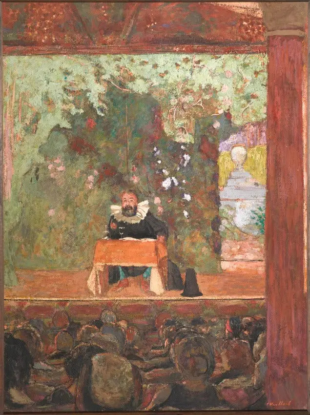 Tristan Bernard forelæser - Édouard Vuillard