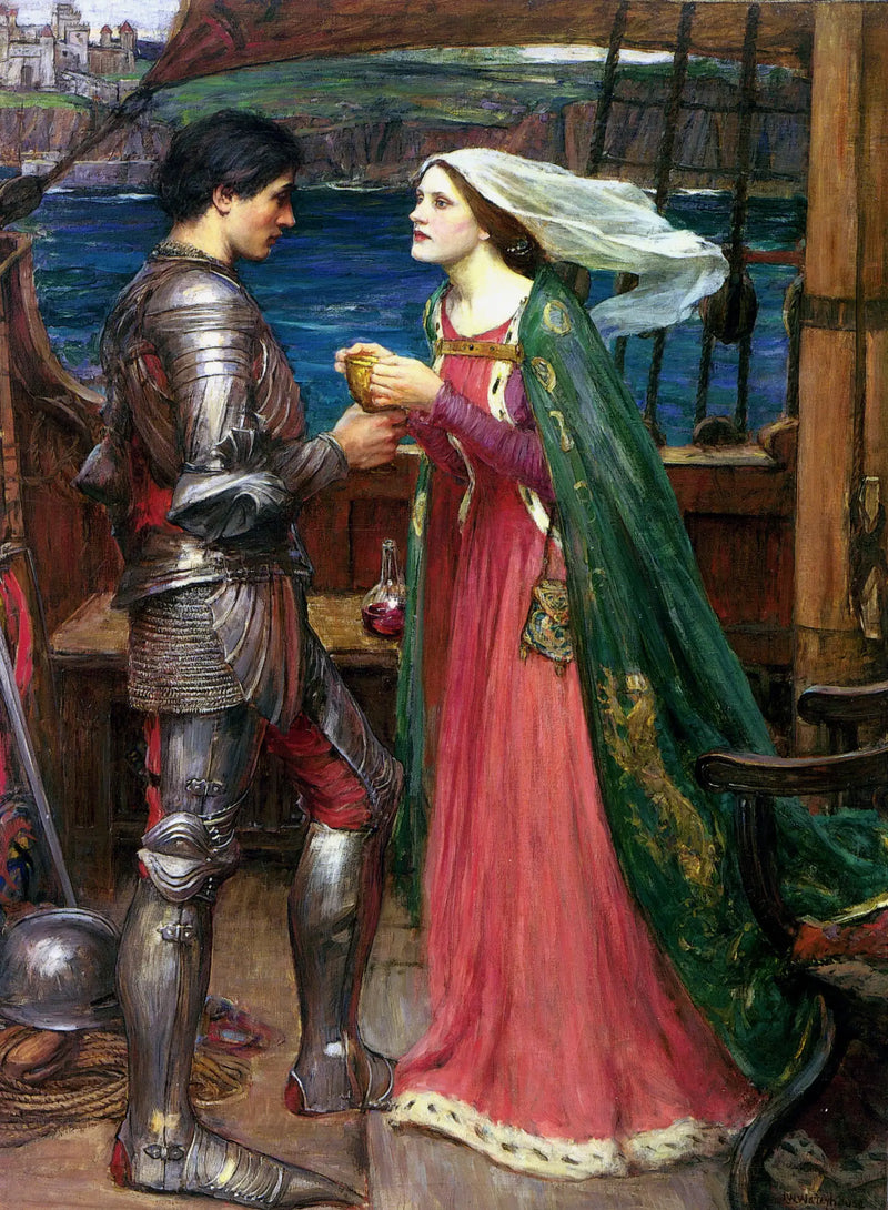Tristan og Isolde med eliksiren - John William Waterhouse