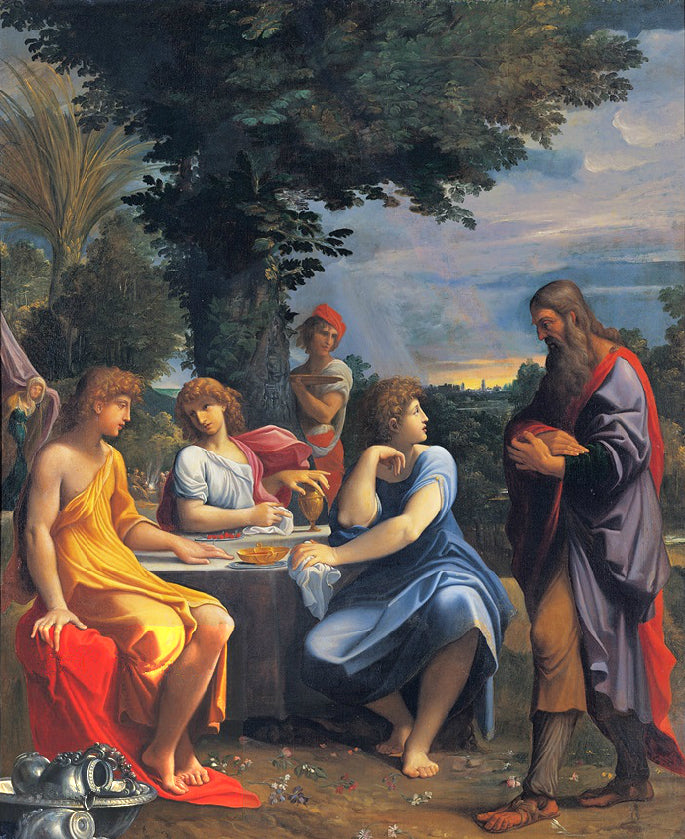 Tre engle besøger Abraham - Ludovico Carracci