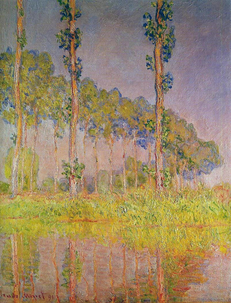 De tre træer, forår W1304 - Claude Monet