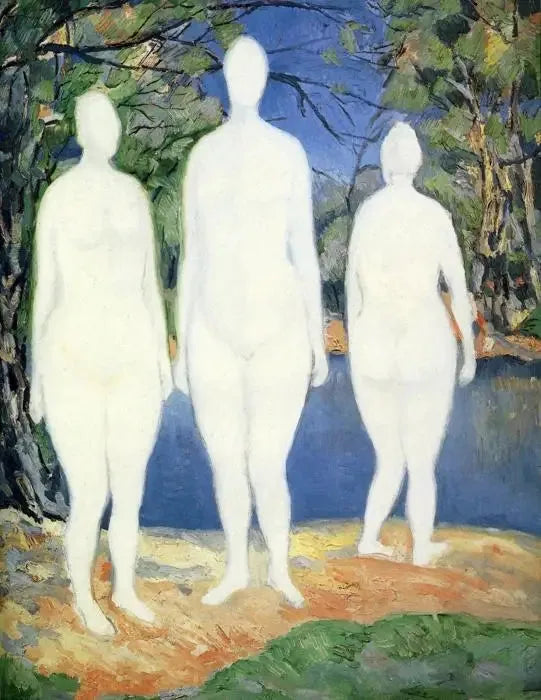 Tre badende - Kazimir Malevich