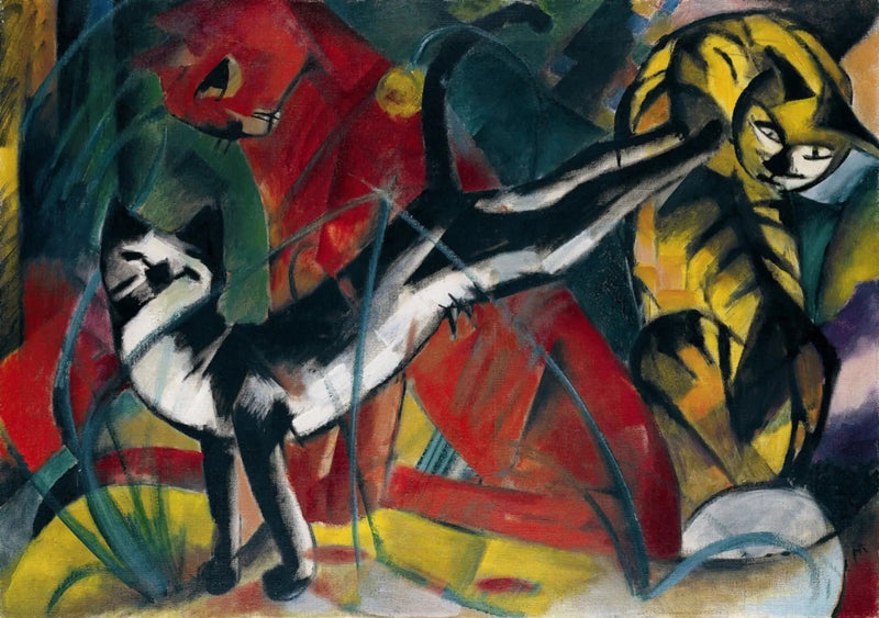 Tre katte - Franz Marc