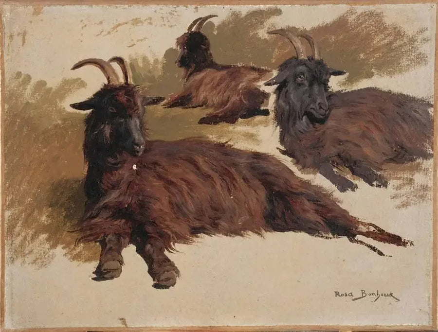 Tre geder hviler - Rosa Bonheur