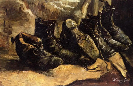 Trois couples de chaussures - Van Gogh - Reproductions de tableaux et peintures haut de gamme