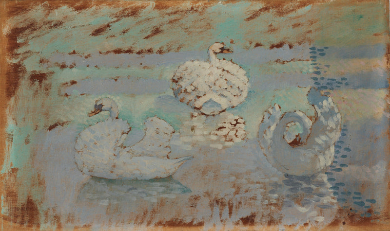 Tre svaner - Henri-Edmond Cross