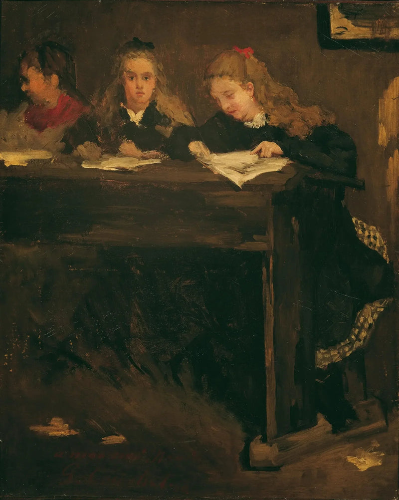 Tre skolepiger - Gustave Courbet