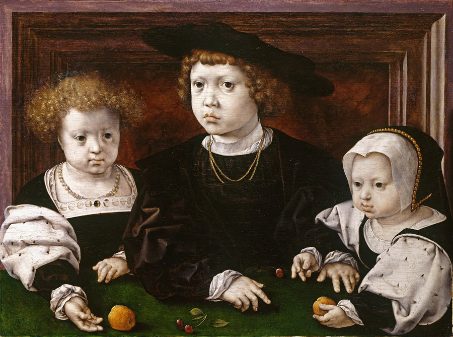 Tre børn af Kong Christian II af Danmark - Jan Gossaert