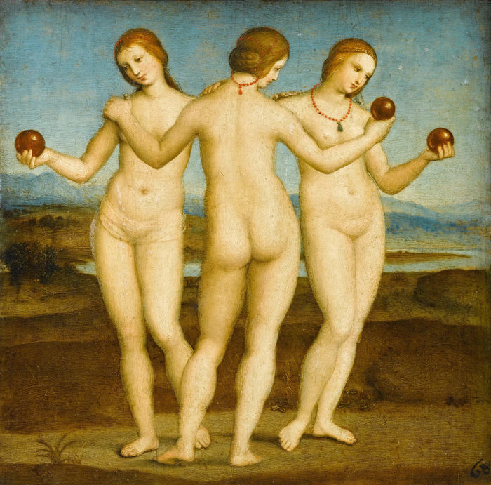 De tre nådegaver, omkring 1504-1505 - Raphaël