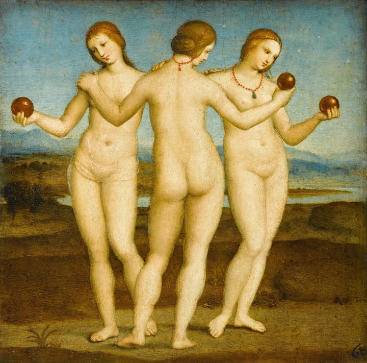 De tre nådegaver, omkring 1504-1505 - Raphaël