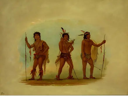 Trois hommes Chaymas - George Catlin - Alpha Reproduction